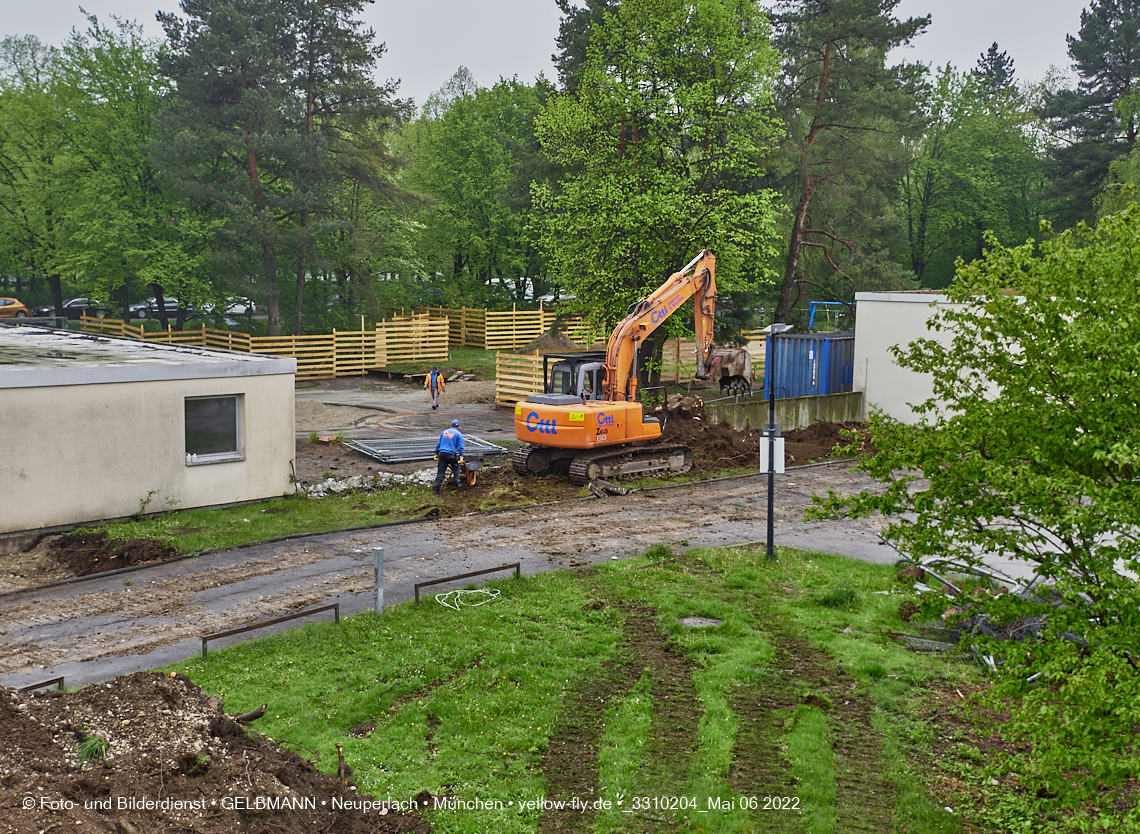 05.05.2022 - Baustelle am Haus für Kinder in Neuperlach
